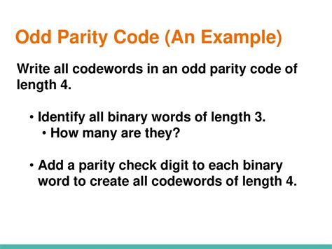 odd parity code|Iba pa.